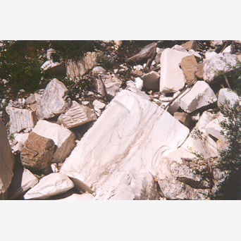 chunks of marble