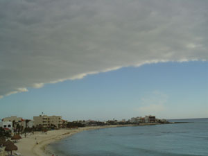 clouds lifting