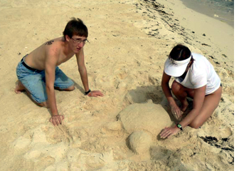 Bran and Bekah creating