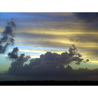 Cloudy sunset