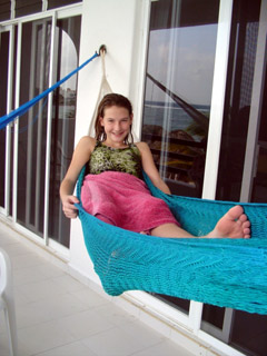Kethra in hammock