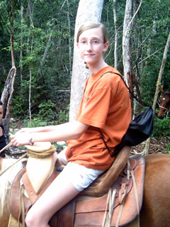 Tyler and horse