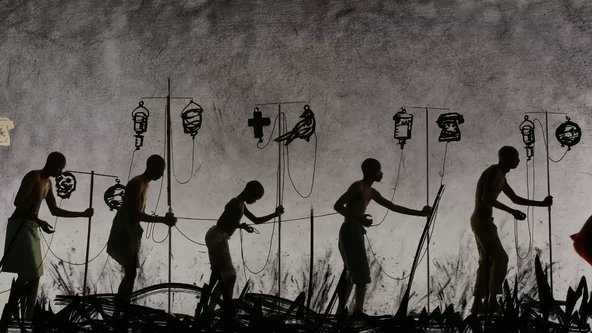 clip from Kentridge frieze