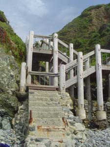 beach stairs
