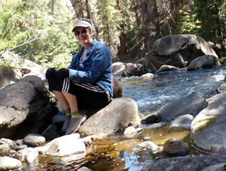 Barb in Squaw Creek
