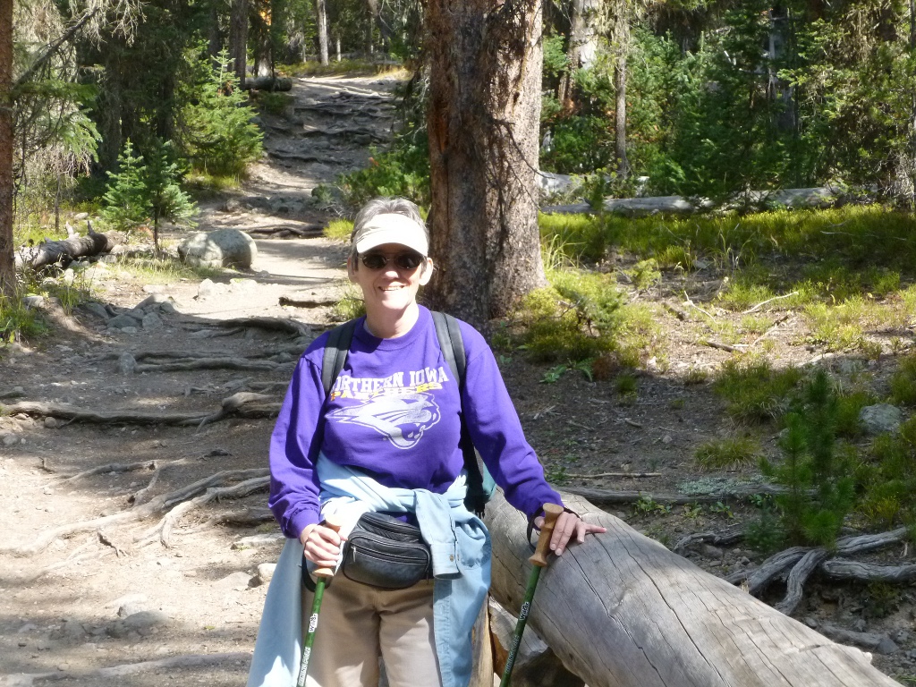 Barb on Lulu trail