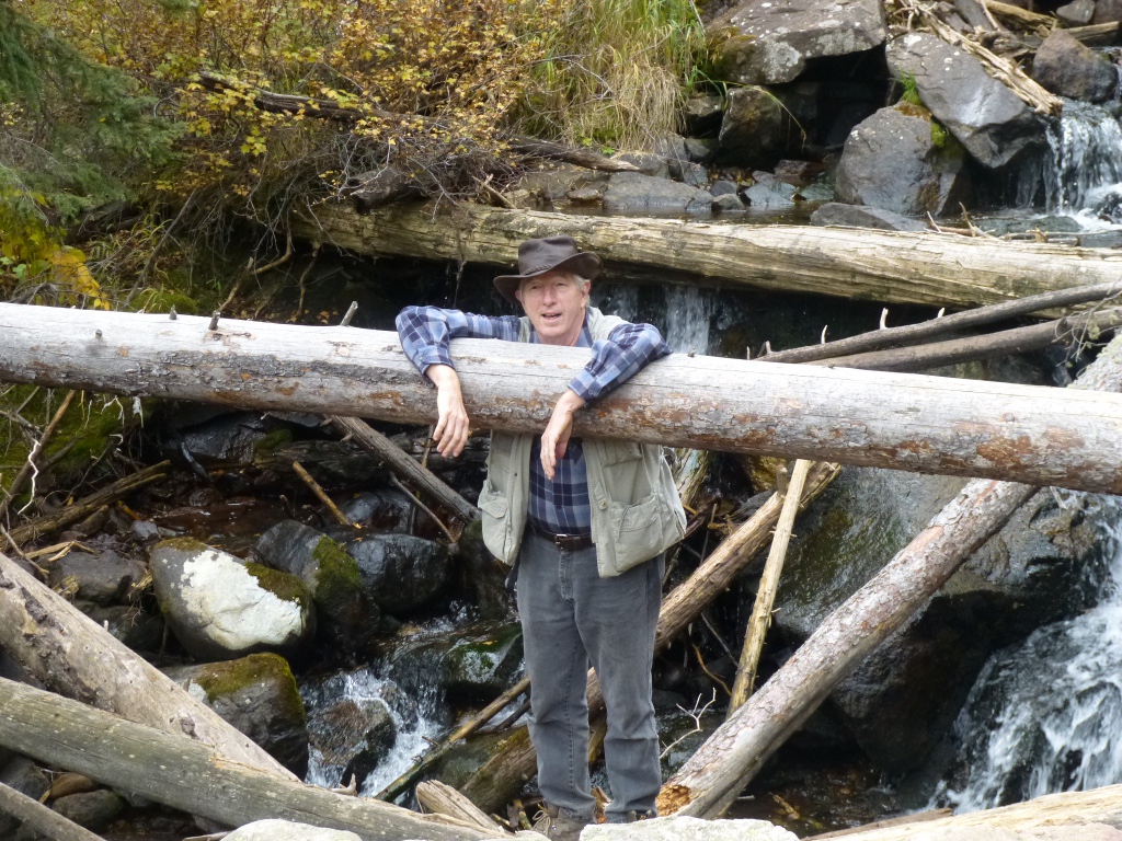 John crossing Fern Falls