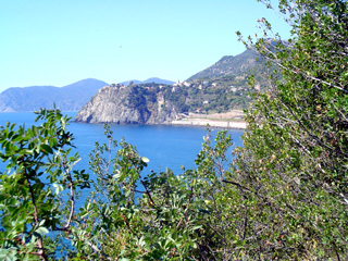 Corniglia from the path