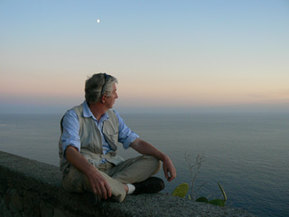 John watching sunset