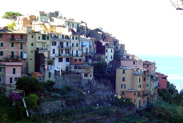 looking back at Corniglia