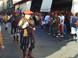 parade on bridge