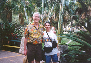 Barb and John in garden