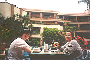 Katie and Gail at lunch